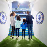 Family in tunnel looking at pitch